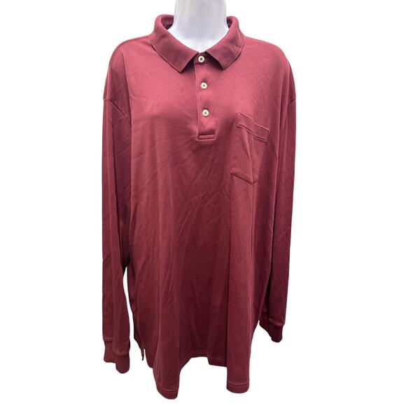 Lands' End Other - Lot 3 Lands' End Traditional 2xLT TALL Polo Shirts  Red Green Long Short Sleeve